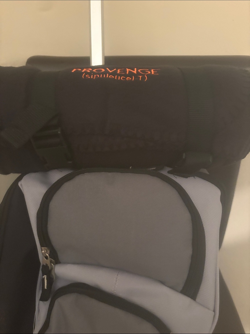 Gray and Black Rolling Backpack - Picture 6 of 12